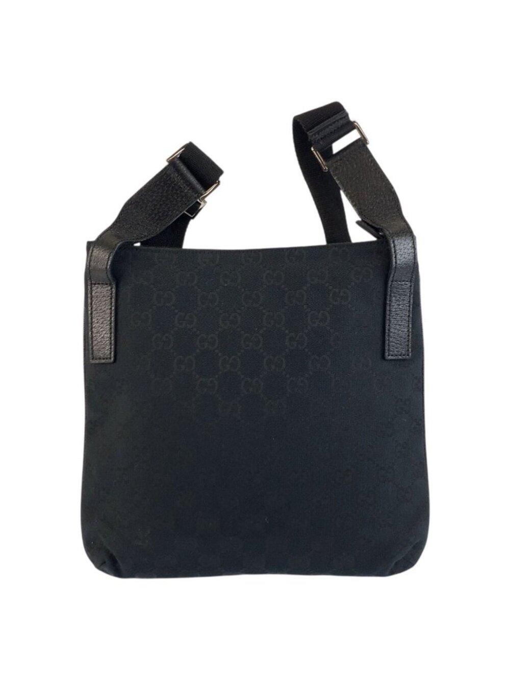 Gucci Black GG Canvas Shoulder Bag Pochette - Picture 2 of 8